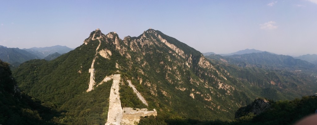 The Great Wall in the mountains near Beijing
