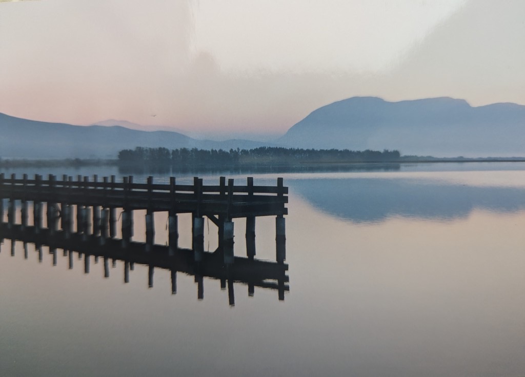 A boardwalk across the lagoon at Messolonghi