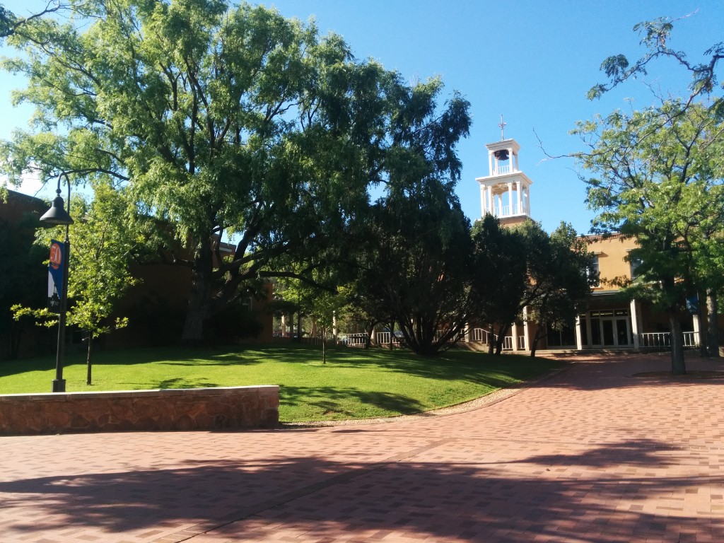 Campus courtyard at St. John's College, Santa Fe